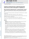 Cover page: Prevalence of Intracranial Injury in Adult Patients With Blunt Head Trauma With and Without Anticoagulant or Antiplatelet Use.