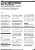 Cover page: The Performance and Trajectory of Medical Students With Disabilities: Results From a Multisite, Multicohort Study.