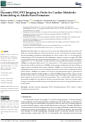 Cover page: Dynamic FDG PET Imaging to Probe for Cardiac Metabolic Remodeling in Adults Born Premature