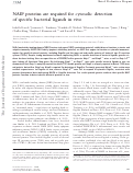 Cover page: NAIP proteins are required for cytosolic detection of specific bacterial ligands in vivo