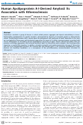 Cover page: Human Apolipoprotein A-I-Derived Amyloid: Its Association with Atherosclerosis