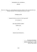 Cover page: Democracy, Epistocracy, and the Epistemic Problems of Politics: How Centralized Decision Making Undermines Three Fundamental Democratic Values