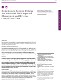 Cover page: Reductions in regimen distress are associated with improved management and glycemic control over time.