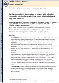 Cover page: Cardiac sympathetic denervation in patients with refractory ventricular arrhythmias or electrical storm: intermediate and long-term follow-up.