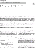 Cover page: The Current Landscape of Artificial Intelligence in Imaging for Transcatheter Aortic Valve Replacement