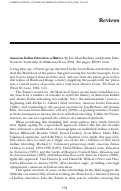 Cover page: American Indian Education, a History. By Jon Allan Reyhner and Jeanne Eder.