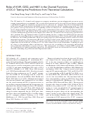 Cover page: Roles of K149, G352, and H401 in the Channel Functions of ClC-0: Testing the Predictions from Theoretical Calculations