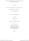 Cover page: Using Building Simulation and Optimization to Calculate Lookup Tables for Control