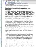 Cover page: A DNA methylation reader complex that enhances gene transcription