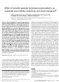 Cover page: Effect of soluble epoxide hydrolase polymorphism on substrate and inhibitor selectivity and dimer formation[S]