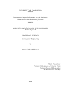 Cover page: Neuroscience Inspired Algorithms for the Predictive Maintenance of Manufacturing Systems