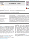 Cover page: Non-uniformly weighted sampling for faster localized two-dimensional correlated spectroscopy of the brain in vivo