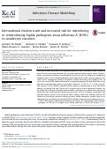 Cover page: International chicken trade and increased risk for introducing or reintroducing highly pathogenic avian influenza A (H5N1) to uninfected countries