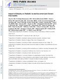 Cover page: Impact of Obesity on Pediatric Acute Recurrent and Chronic Pancreatitis