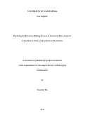 Cover page: Exploring the Decision Making Process in Statistical Data Analysis: A Qualitative Study of Quantitative Researchers