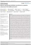 Cover page: Resource partitioning facilitates coexistence in sympatric cetaceans in the California Current.