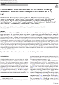 Cover page: A review of ferric citrate clinical studies, and the rationale and design of the Ferric Citrate and Chronic Kidney Disease in Children (FIT4KiD) trial