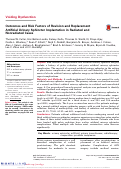 Cover page: Outcomes and Risk Factors of Revision and Replacement Artificial Urinary Sphincter Implantation in Radiated and Nonradiated Cases.