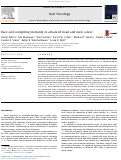 Cover page: Race and competing mortality in advanced head and neck cancer