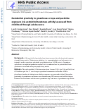 Cover page: Residential proximity to greenhouse crops and pesticide exposure (via acetylcholinesterase activity) assessed from childhood through adolescence.