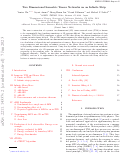 Cover page: Two-dimensional isometric tensor networks on an infinite strip