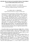 Cover page: Specific heat of Mg11B2 in magnetic fields: Two energy gaps in the 
superconducting state