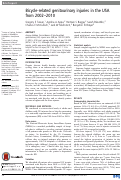 Cover page: Bicycle-related genitourinary injuries in the USA from 2002–2010