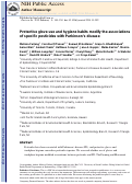 Cover page: Protective glove use and hygiene habits modify the associations of specific pesticides with Parkinson's disease