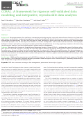 Cover page: CORAL: A framework for rigorous self-validated data modeling and integrative, reproducible data analysis