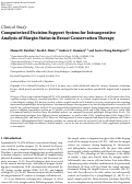 Cover page: Computerized Decision Support System for Intraoperative Analysis of Margin Status in Breast Conservation Therapy