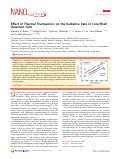 Cover page: Effect of Thermal Fluctuations on the Radiative Rate in Core/Shell Quantum Dots