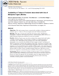 Cover page: Availability of tobacco products associated with use of marijuana cigars (blunts)