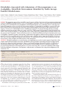 Cover page: Metabolites Associated with Adaptation of Microorganisms to an Acidophilic, Metal-Rich Environment Identified by Stable-Isotope-Enabled Metabolomics