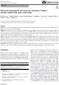 Cover page: Real-world management and long-term outcomes of diabetic macular oedema with good visual acuity