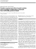 Cover page: Potential ecosystem-level effects of genetic variation among populations of Metrosideros polymorpha from a soil fertility gradient in Hawaii