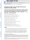 Cover page: Development of the Preschool Life Impact Burn Recovery Evaluation (PS-LIBRE1-5) Profile.