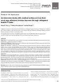 Cover page: An interview study with medical scribes on how their work may alleviate clinician burnout through delegated health IT tasks.