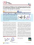 Cover page: Stereoselective Installation of Five Contiguous Stereogenic Centers in a Double Aldol–Tishchenko Cascade and Evaluation of the Key Transition State through DFT Calculation