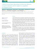 Cover page: California annual grass phenology and allometry influence ecosystem dynamics and fire regime in a vegetation demography model.