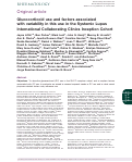 Cover page: Glucocorticoid use and factors associated with variability in this use in the Systemic Lupus International Collaborating Clinics Inception Cohort