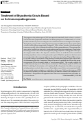 Cover page: Treatment of Myasthenia Gravis Based on Its Immunopathogenesis