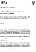 Cover page: Association between Native American-owned casinos and the prevalence of large-for-gestational-age births.