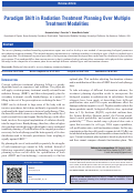 Cover page: Paradigm Shift in Radiation Treatment Planning Over Multiple Treatment Modalities