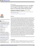 Cover page: Crosslinking-guided geometry of a complete CXC receptor-chemokine complex and the basis of chemokine subfamily selectivity