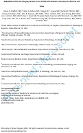 Cover page: Adaptations of Breast Imaging Centers to the COVID-19 Pandemic: A Survey of California and Texas.