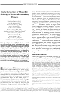 Cover page: Early detection of thrombin activity in neuroinflammatory disease