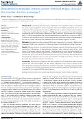 Cover page: Sequential Metastatic Breast Cancer Chemotherapy: Should the Median be the Message?