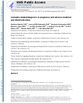 Cover page: Cannabis-related diagnosis in pregnancy and adverse maternal and infant outcomes