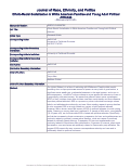 Cover page: Ethnic-Racial Socialization in White American Families and Young Adult Political Attitudes