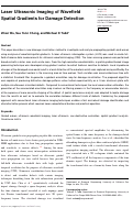 Cover page: Laser ultrasonic imaging of wavefield spatial gradients for damage detection